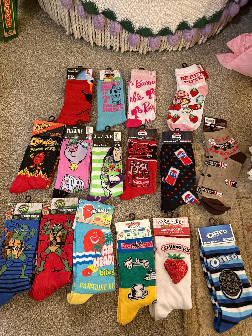 Pepsi Black & Red Novelty Crew Socks - Pack